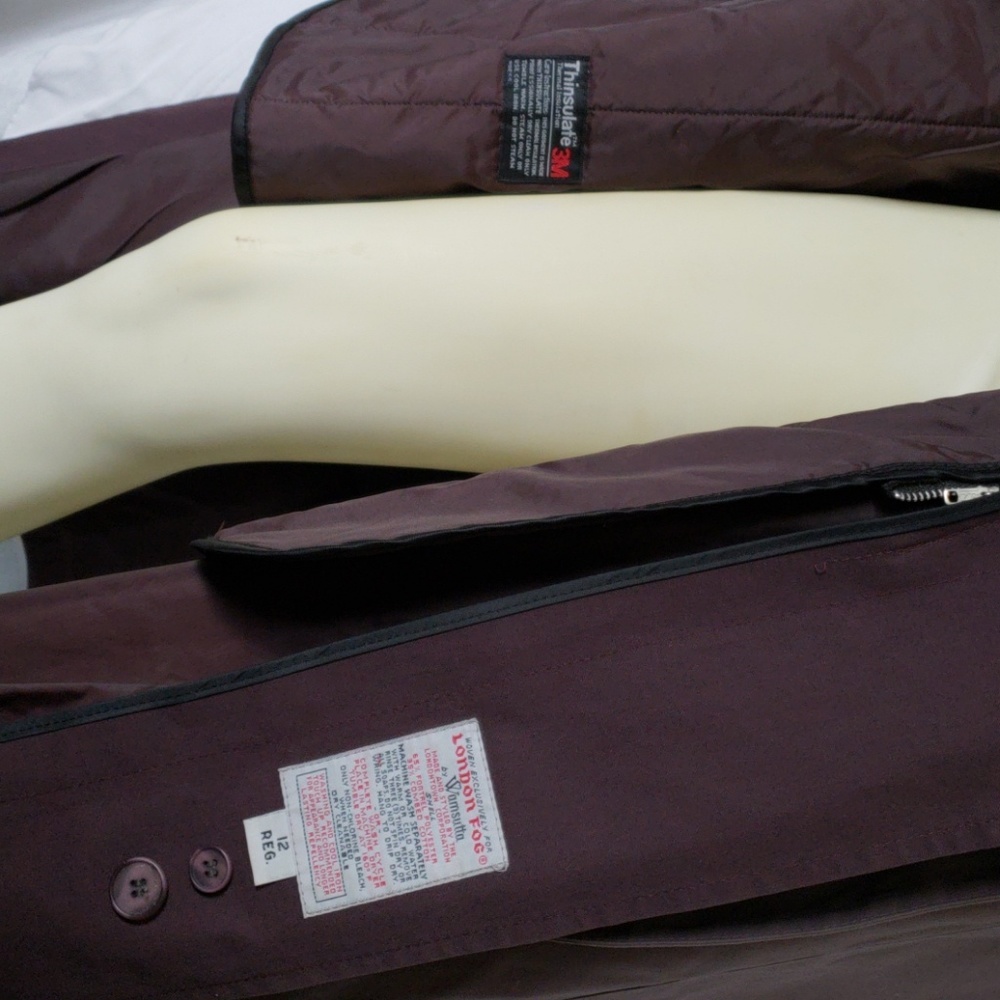 Vtg London Fog Trench Coat by Wamsutta Size 12 - Picture 2 of 8